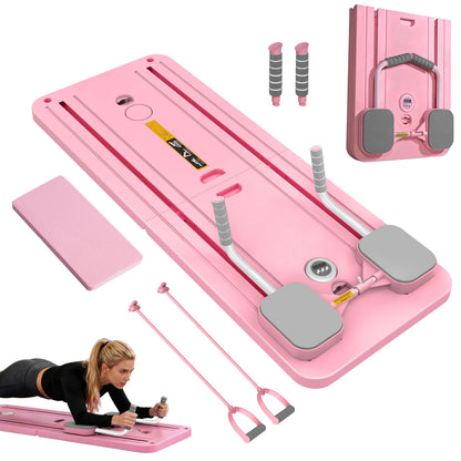 Multifunctional Fitness Plate Abdominal Board Push up Automatic Rebound Pilates Board Abdominal Board Exercise Push-Ups Stands