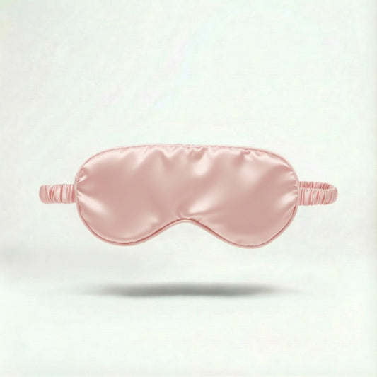 Silke Sovemaske | Baby Pink Sovemaske i 22 Momme Mulberry Silke | Effektiv Lysblokering for Uforstyrret Nattesøvn 0
